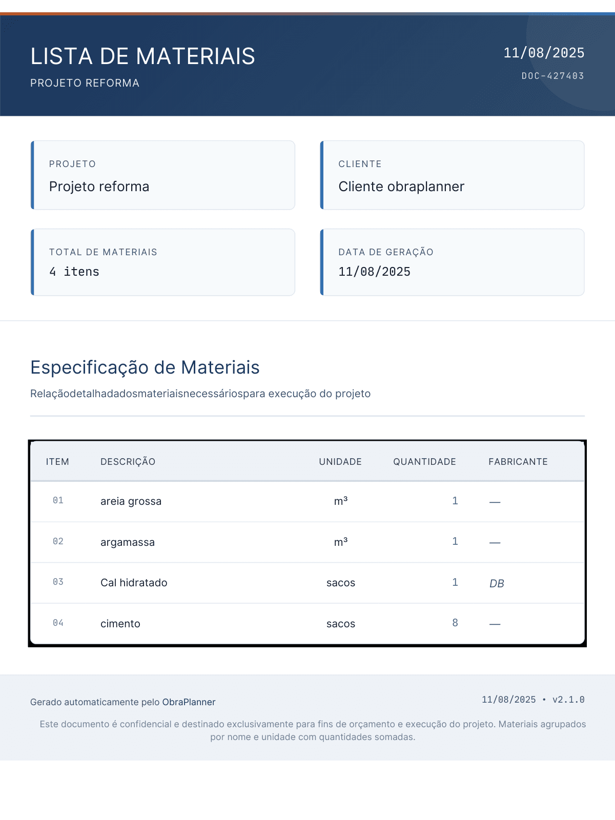 Gestão de Materiais